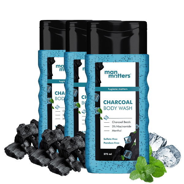 Charcoal Bodywash (275 ml)- Pack of 3