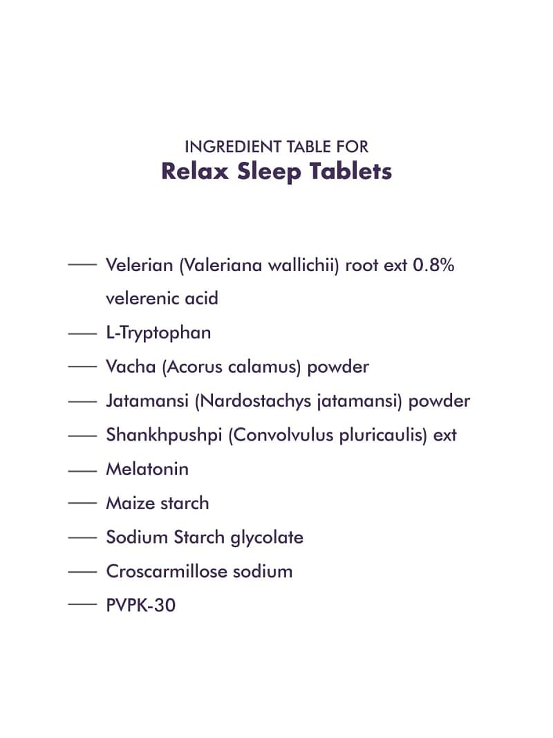 Sleep Tablet Ingredients