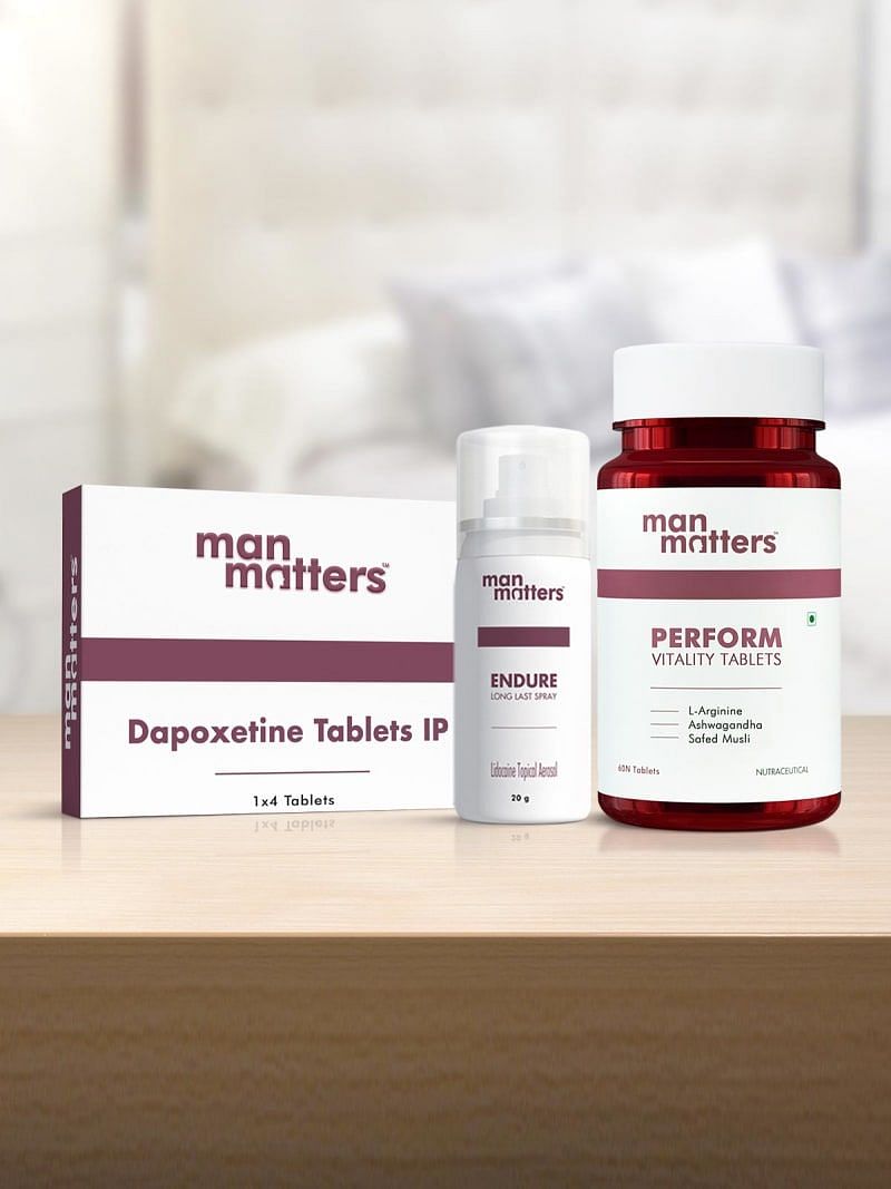 Dapoxetine Tablets,  Long Last spray  and Vitality tablets to help men last longer in bed