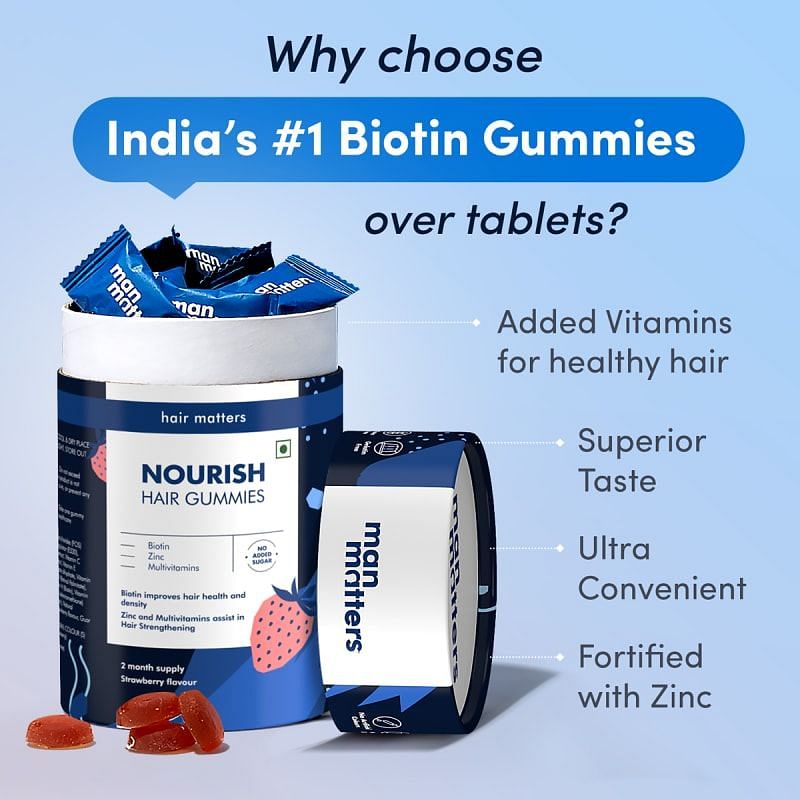 Biotin Hair Gummies with Vitamins for Hair Growth