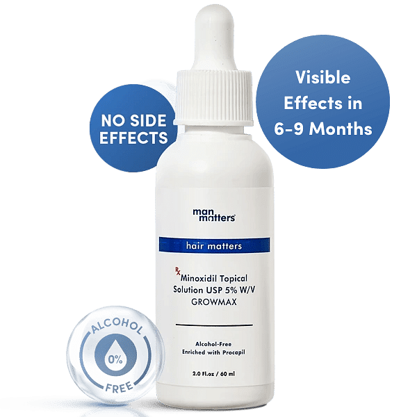 Buy Minoxidil 5% Topical Solution for Hair Loss & Regrowth- ManMatters