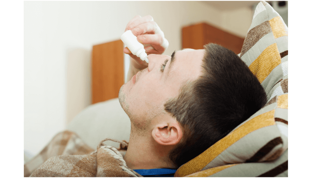 Nasal drops to stop snoring